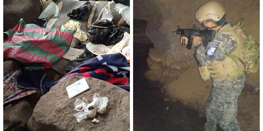 Militares desmantelan campamento de pandillas en Sonsonate