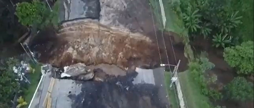 Caos logístico: Colapsa una de las principales carreteras que conectan a Guatemala con El Salvador