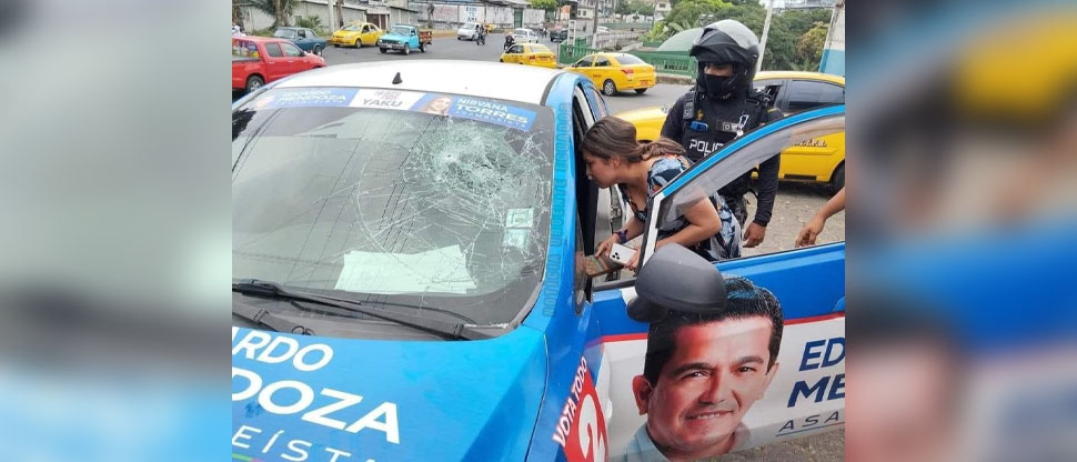 Candidata al Congreso de Ecuador se salva de milagro tras ser atacada a tiros por sicarios