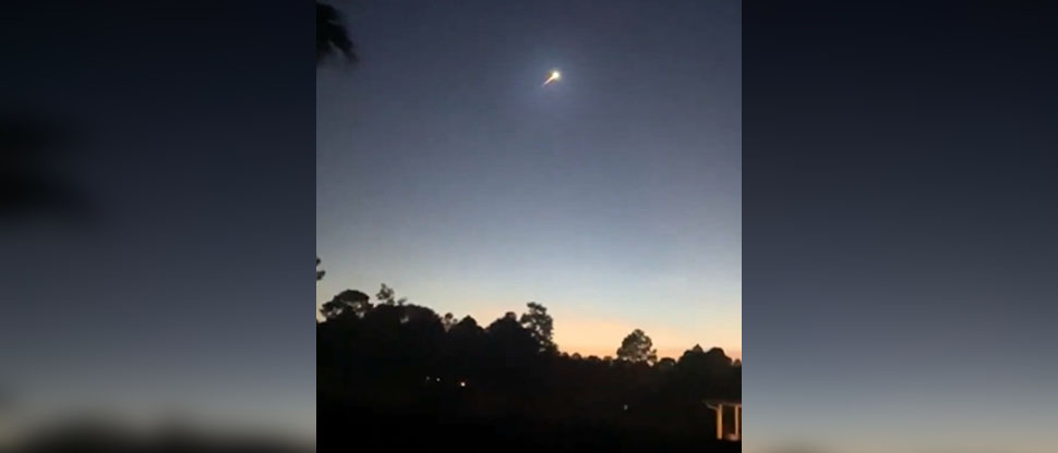 VIDEO: Captan impresionante avistamiento de un meteoro en Navarre, Florida