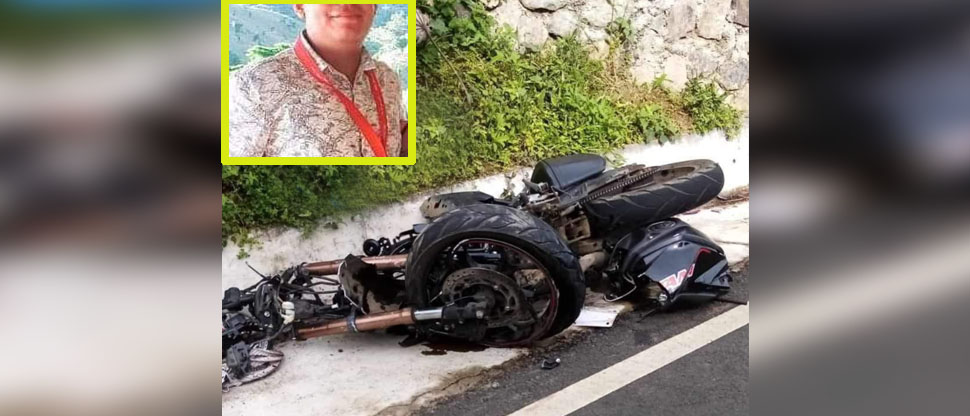 Él era Jorge, motociclista que falleció tras chocar contra un vehículo en Apaneca