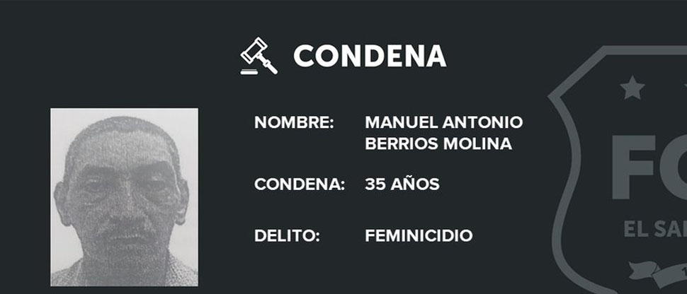 Hombre pasará preso 35 años por quitarle la vida a su pareja y simular que lo hicieron pandilleros