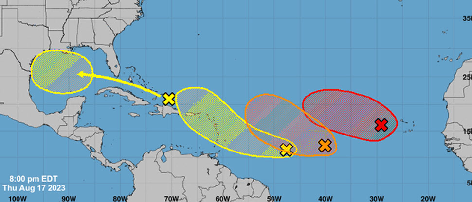 Se forman 4 perturbaciones en el Océano Atlántico con probabilidades de convertirse en huracanes 