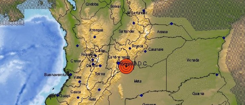 Fuerte sismo causa pánico en territorio colombiano 