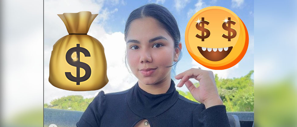 Abigail Mancía presume en un “live” todo el dinero que recibió de regalo en su cumpleaños