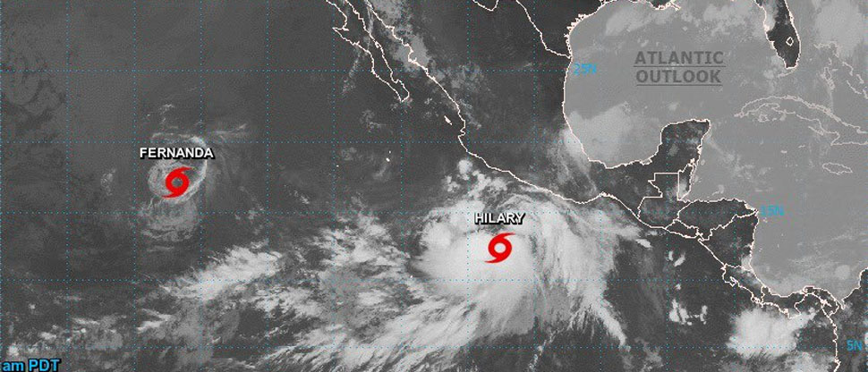 Se forma tormenta tropical Hilary en el Océano Pacífico