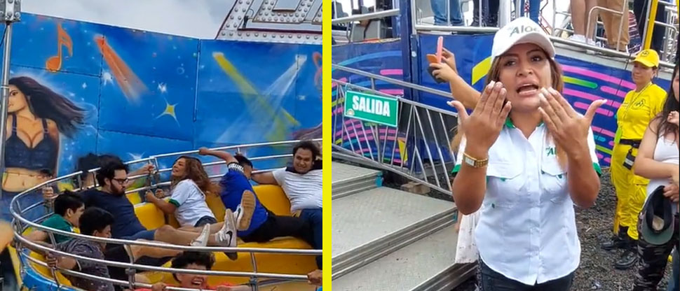VIDEO: Yanira Berríos pierde toda su manicura por subirse al Tagadá
