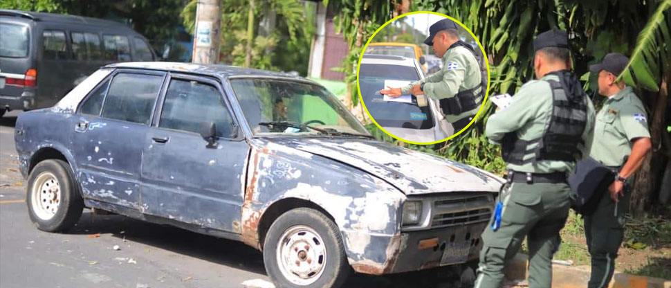 Advierten que retirarán vehículos abandonados en la vía pública de Santa Tecla