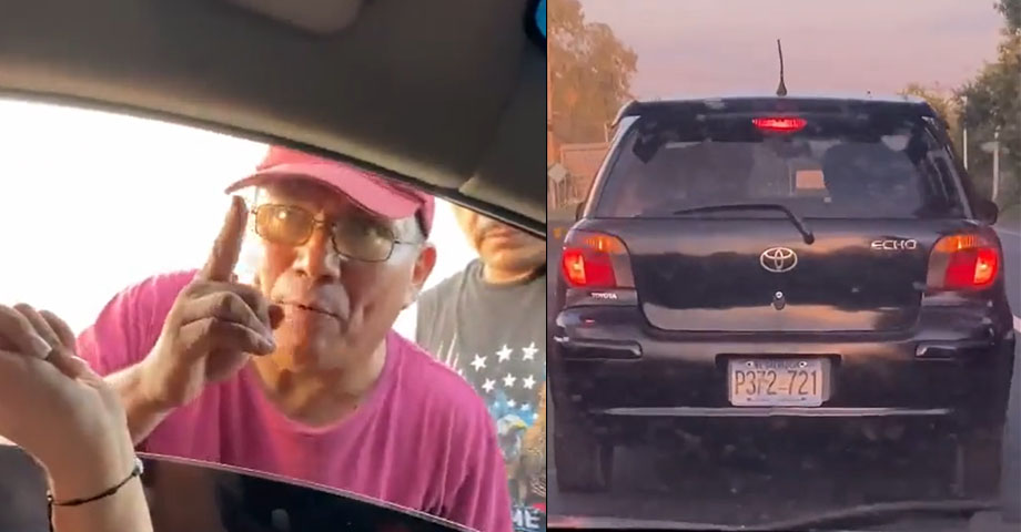 INTOLERANCIA | Sujeto obliga a conductora a detenerse y la amenaza en plena carretera