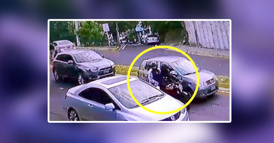 Cámara de seguridad capta a sujetos que intentaron robar a un ciudadano sobre la 75 avenida norte