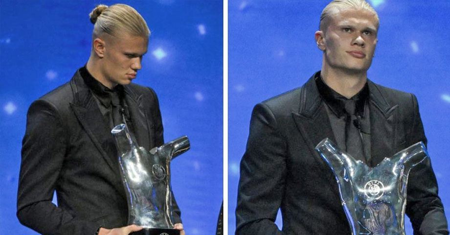 Haaland se convierte en el mejor jugador del año en la UEFA