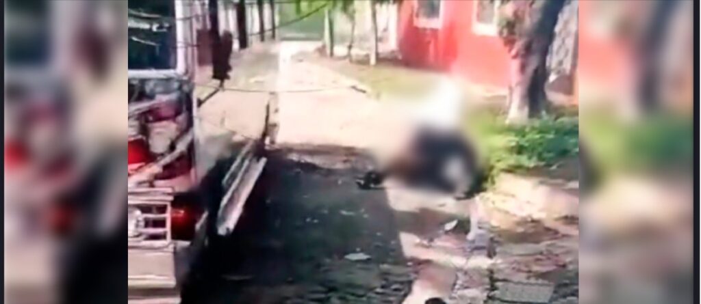 Captan fuerte pleito callejero entre dos motoristas de la ruta 29 | VIDEO