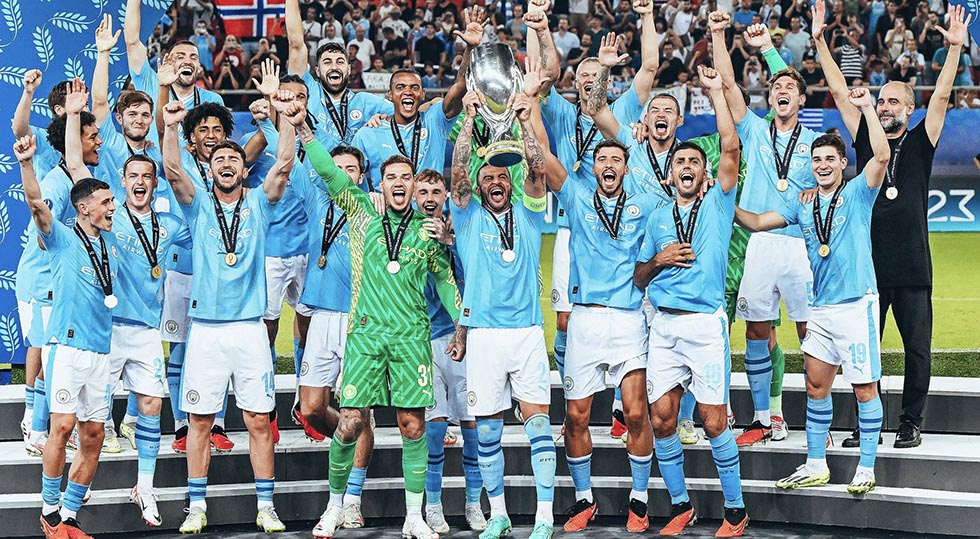 Manchester City gana la Supercopa de Europa