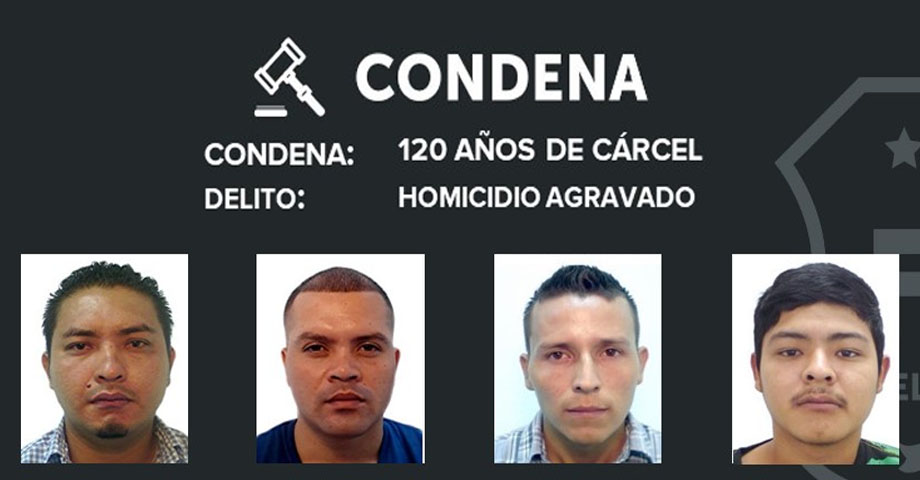 Pandilleros involucrados en varios crímenes reciben condenas de hasta 120 años de prisión