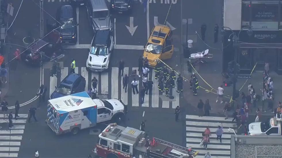 12 personas son atropelladas por un conductor que huía de la policía en Nueva York