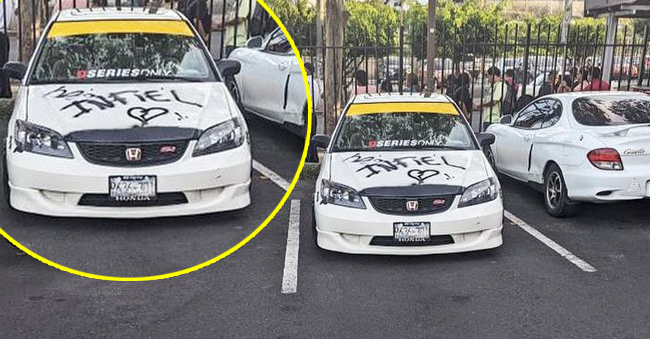 Hombre resulta infiel y su carro paga las consecuencias