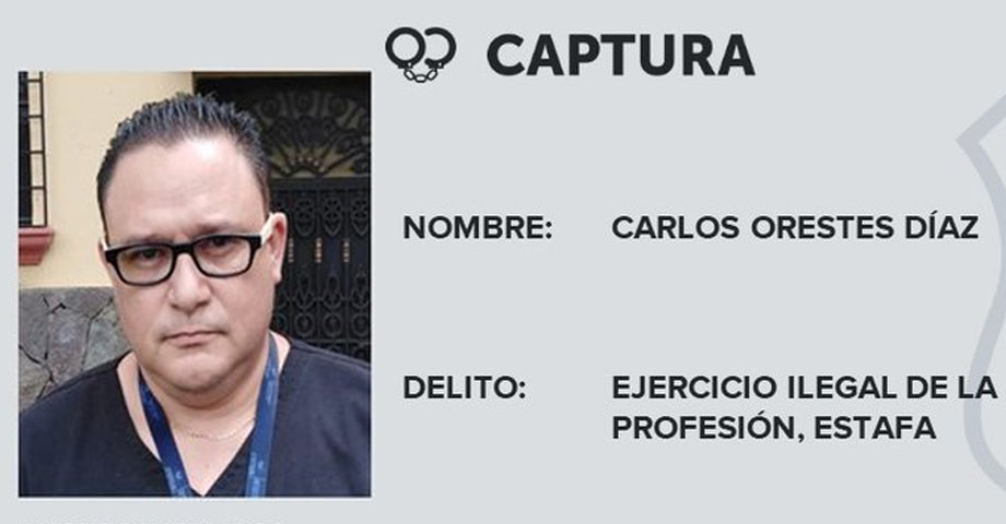 Falso doctor cae en redada ejecutada por las autoridades esta madrugada