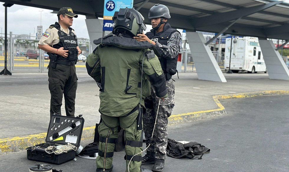 Reportan amenaza de bomba en la Terminal Terrestre de Guayaquil en Ecuador