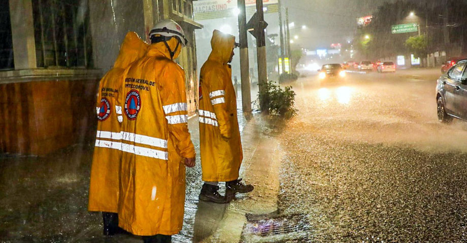 Protección Civil ejecuta estrategias para disminuir riesgos a causa de las lluvias
