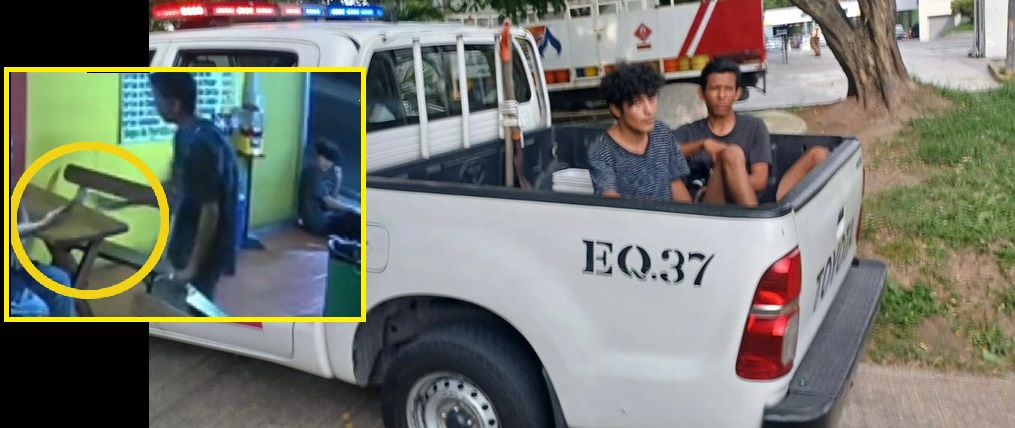 Ubican a sujetos que aparecen en un video asaltando en restaurante de Antiguo Cuscatlán
