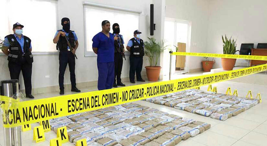 Capturan a furgonero salvadoreño con anfetaminas valoradas en $3 millones en Nicaragua