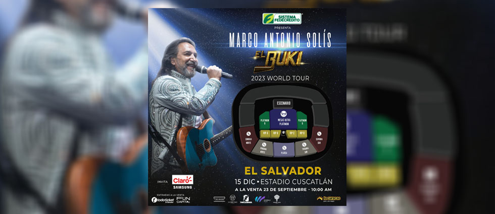 Hoy inicia la venta de boletos para el concierto de ‘El Buki’: los precios van de 40 a 200 dólares