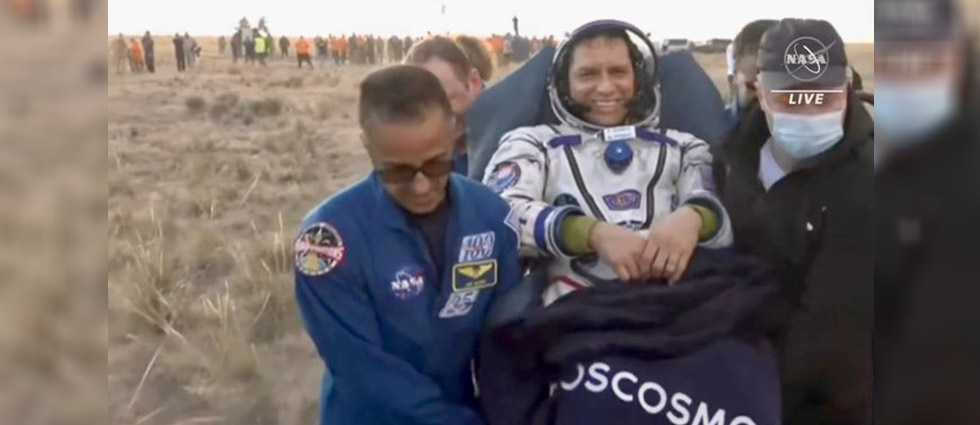 ¡Por fin! Tras más de un año en el espacio el astronauta salvadoreño Frank Rubio vuelve a La Tierra