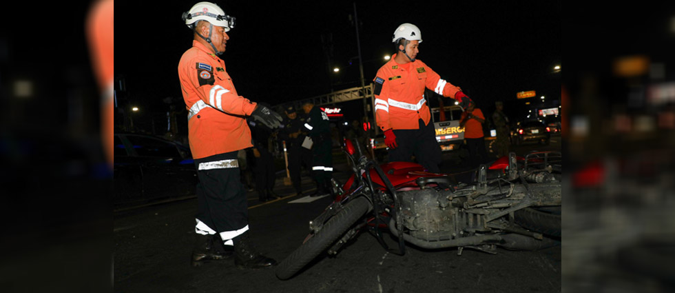 Dos lesionados tras accidente en las inmediaciones del Salvador del Mundo