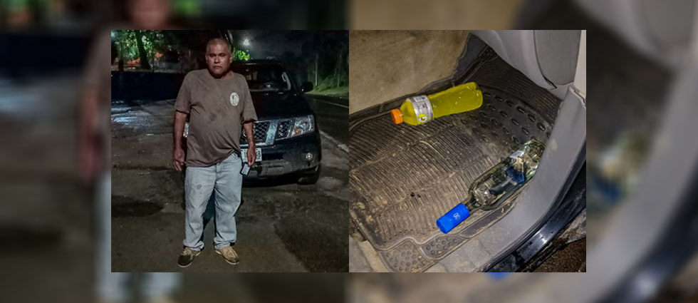 Arrestan a sujeto que conducía ebrio arriesgando la vida de otras personas