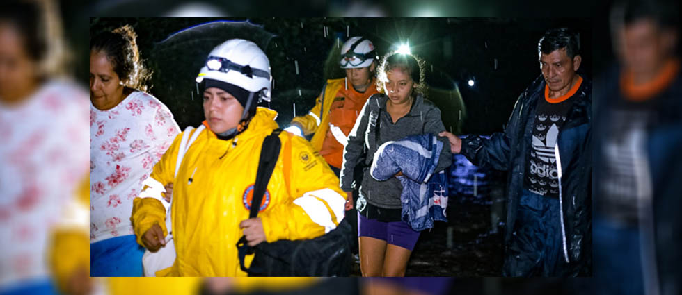 Evacúan a más de 20 personas en San Juan Opico debido a fuertes lluvias de las últimas horas