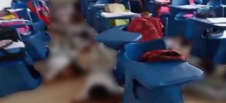 Estudiantes en Ecuador quedan en medio de balacera mientras estaban en clase