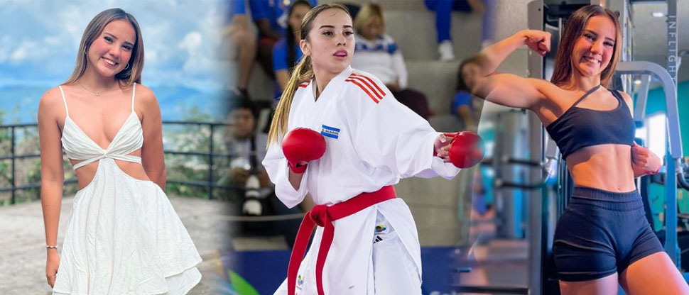 Karateca salvadoreña firma contrato para promocionar importante marca de ropa deportiva