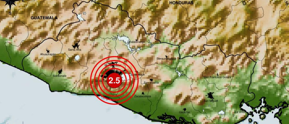 Reportan 14 sismos entre Panchimalco y Santo Tomás esta mañana