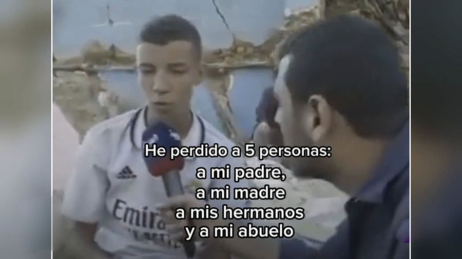 Real Madrid busca ayudar al niño marroquí que perdió a toda su familia en el terremoto