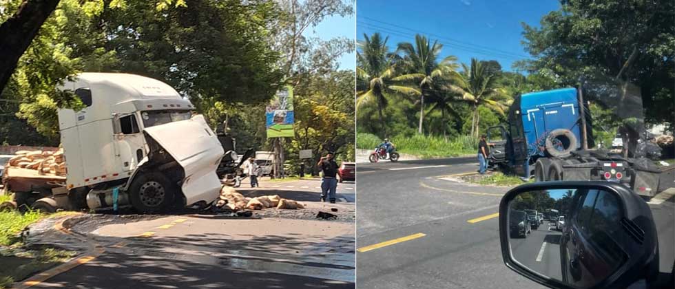 Rastra queda destrozada tras choque contra cabezal, hay dos personas lesionadas