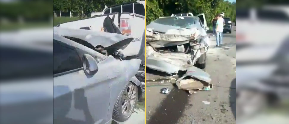 Reportan múltiple accidente en carreta a Santa Ana