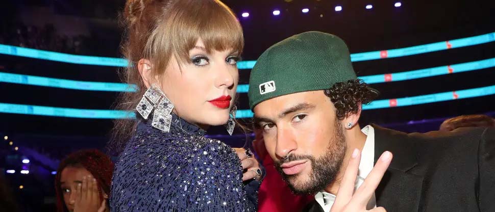 Bad Bunny y Taylor Swift son captados saliendo del mismo estudio