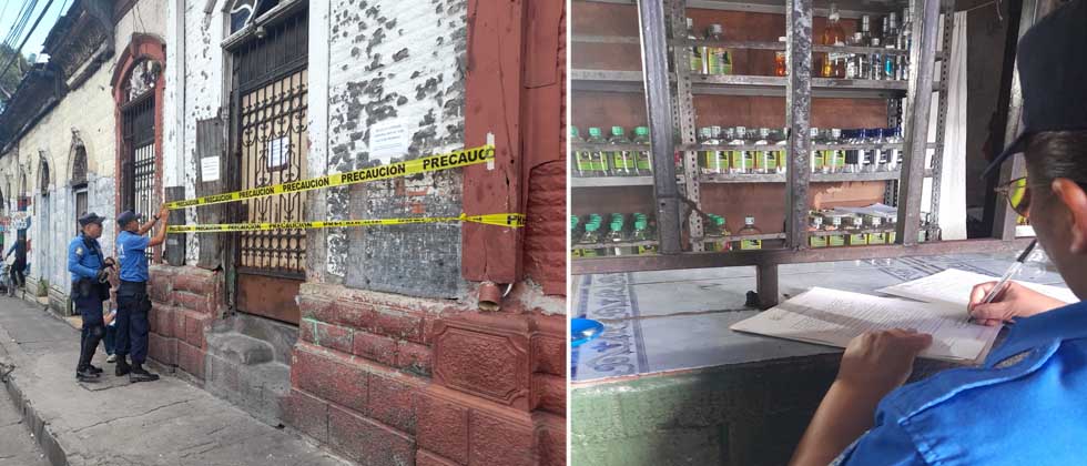 Cierran cantina que operaba sin permisos en el centro de San Salvador
