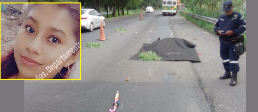 Ella era Estefany, joven madre que perdió la vida atropellada en Cuscatlán cuando caminaba con su hija