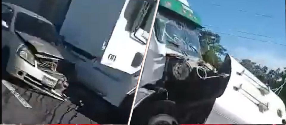 Reportan triple accidente en carretera de Sonsonate hacia San Salvador