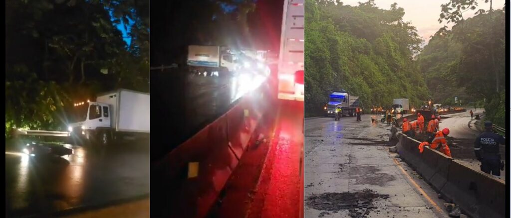 Múltiple accidente en Los Chorros hizo colapsar el tráfico de Occidente a San Salvador: El paso ya fue habilitado