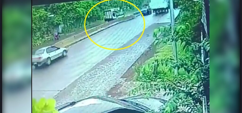 Revelan grabación del momento exacto de accidente en Autopista Los Chorros