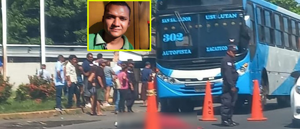 Él era Vladimir, cobrador de bus que murió atropellado en Usulután