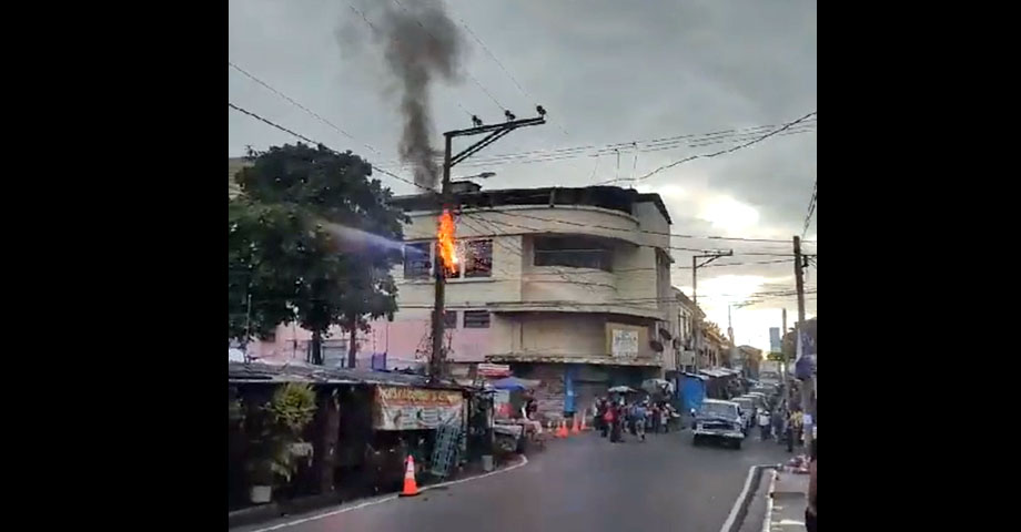 Reportan cortocircuito y conato de incendio en el centro de San Salvador