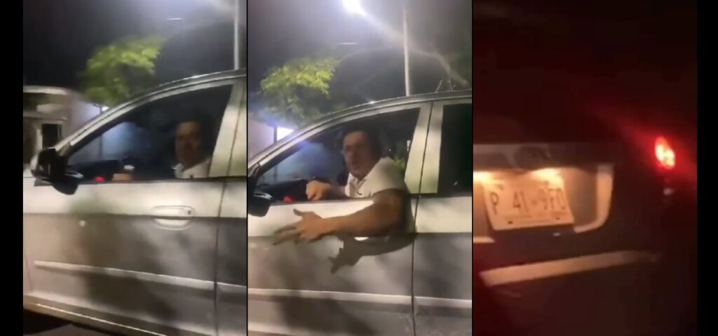 «Yo vengo de Estados Unidos» dice conductor con problemas para conducir en San Miguel (VIDEO)