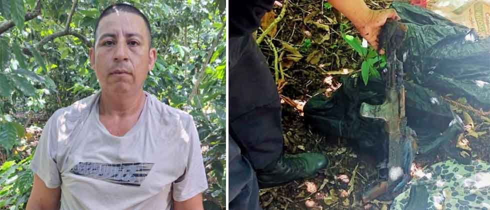 Capturan a peligroso MS con un fusil en Santa Ana
