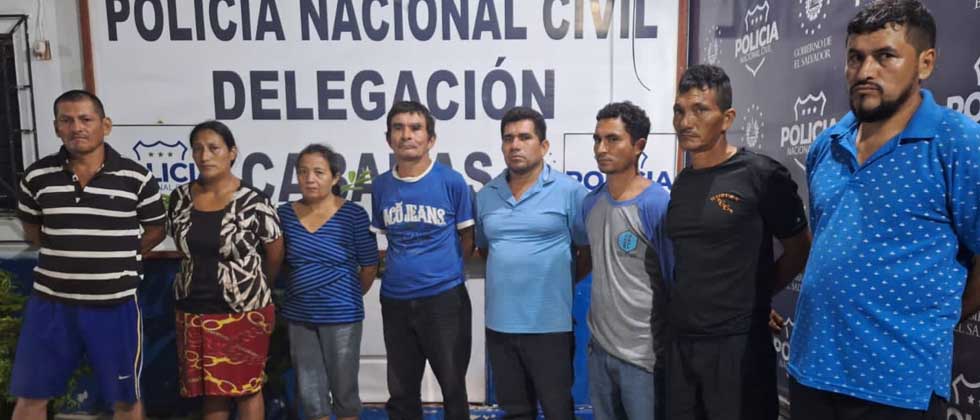 Duro golpe a la MS-13: Capturan a ocho colaboradores en Cabañas