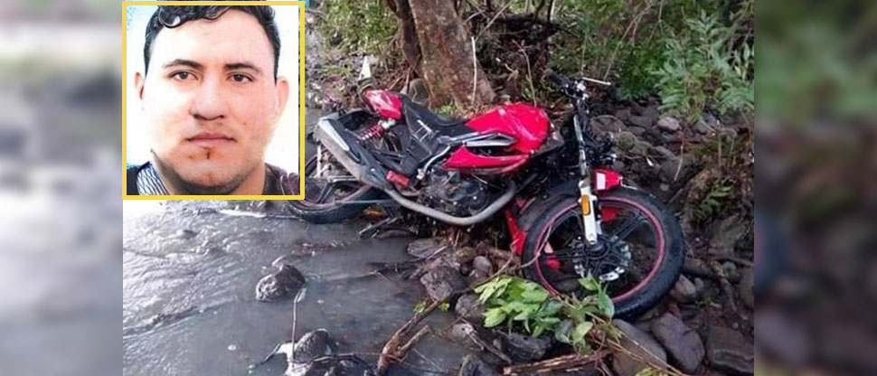 Él era William, motociclista que murió al ser arrastrado por la corriente de un río