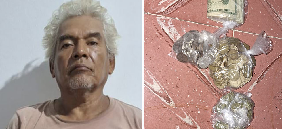 Capturan a anciano con droga y dinero en efectivo en Ilobasco