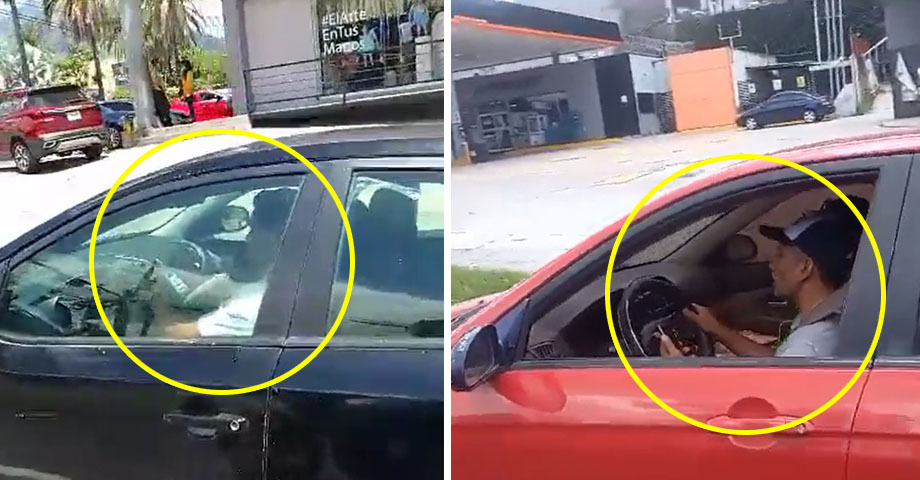 Sancionan a conductores que iban distraídos en su celular mientras manejaban